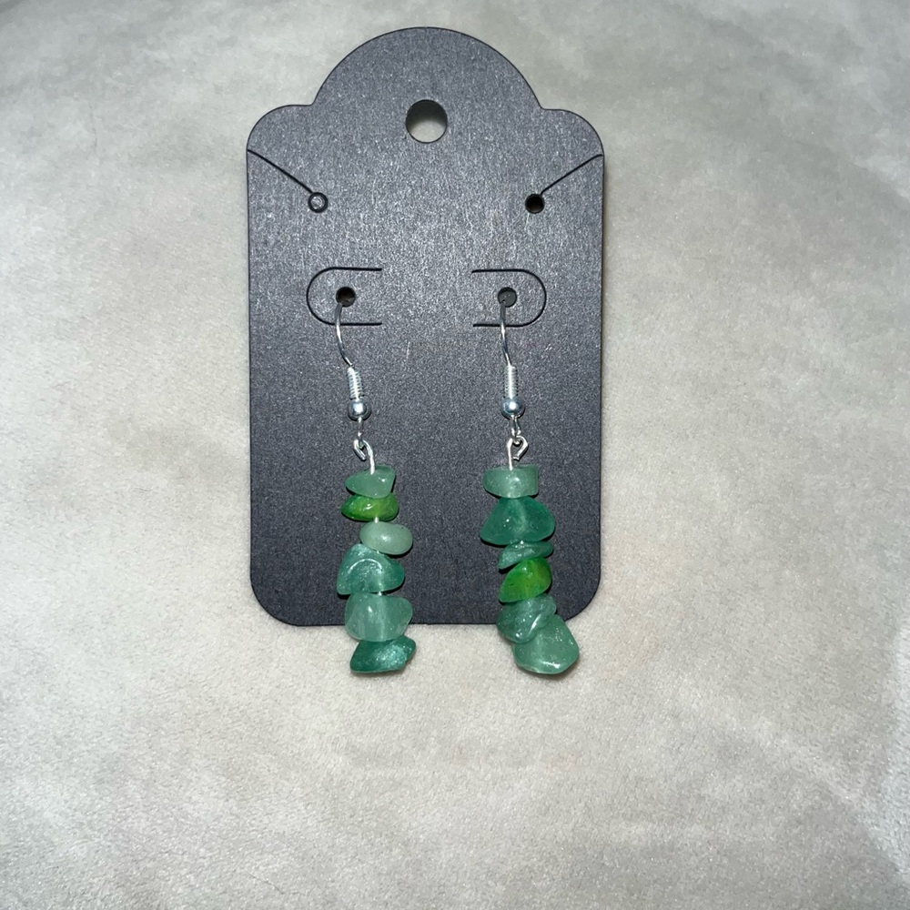 Green Crystal Earrings!